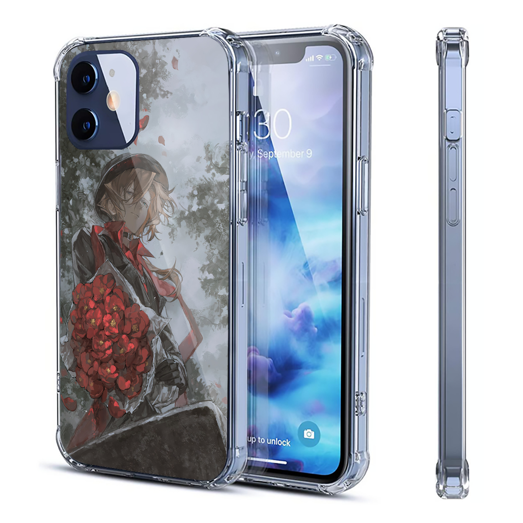 （画像用） 文豪ストレイドッグス Bungo Stray Dogs 【iPhone 12シリーズ対応】透明スマホケース（クリアソフトケース）